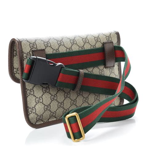 gucci gg supreme monogram neo vintage web belt bag brown|GG Supreme Belt Bag .